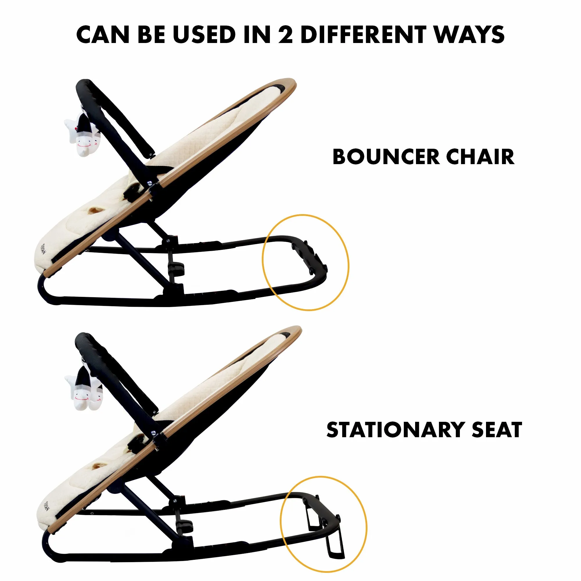Rocker Bouncer Cream - Image 9