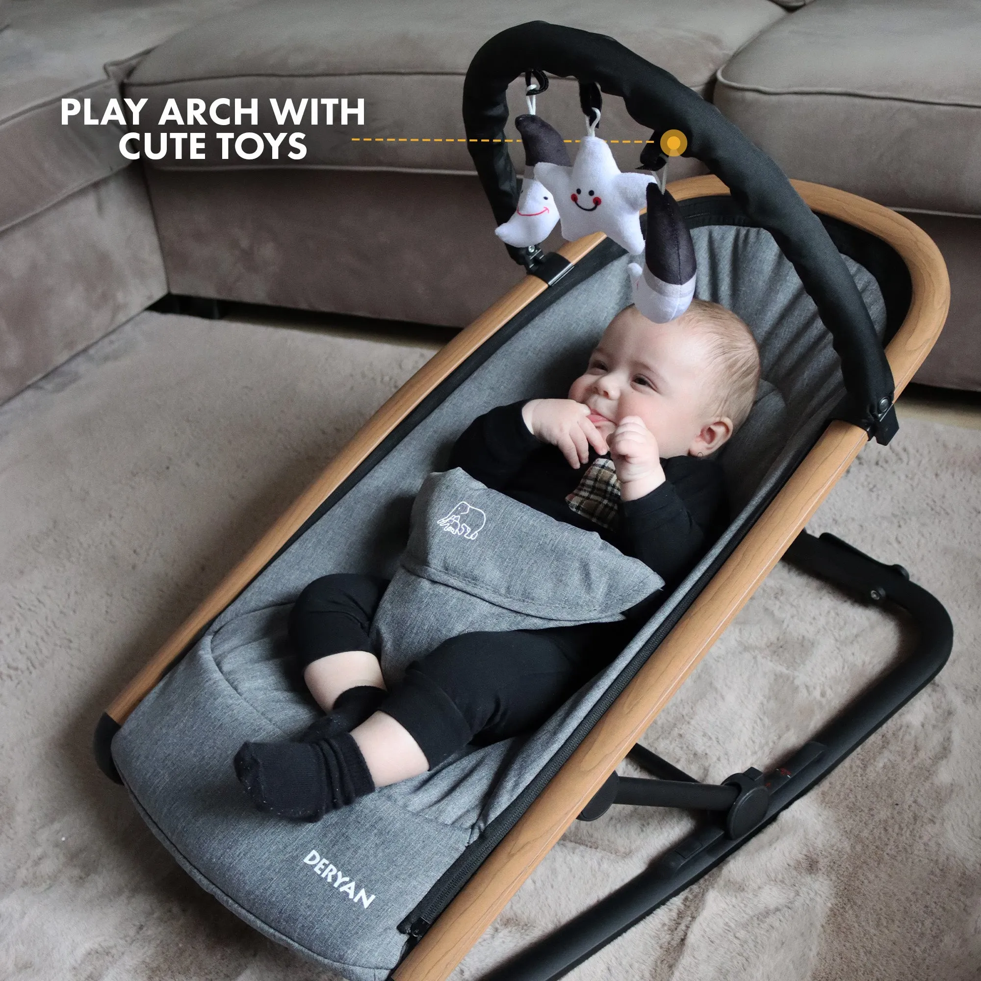 Rocker Bouncer Grey - Image 6
