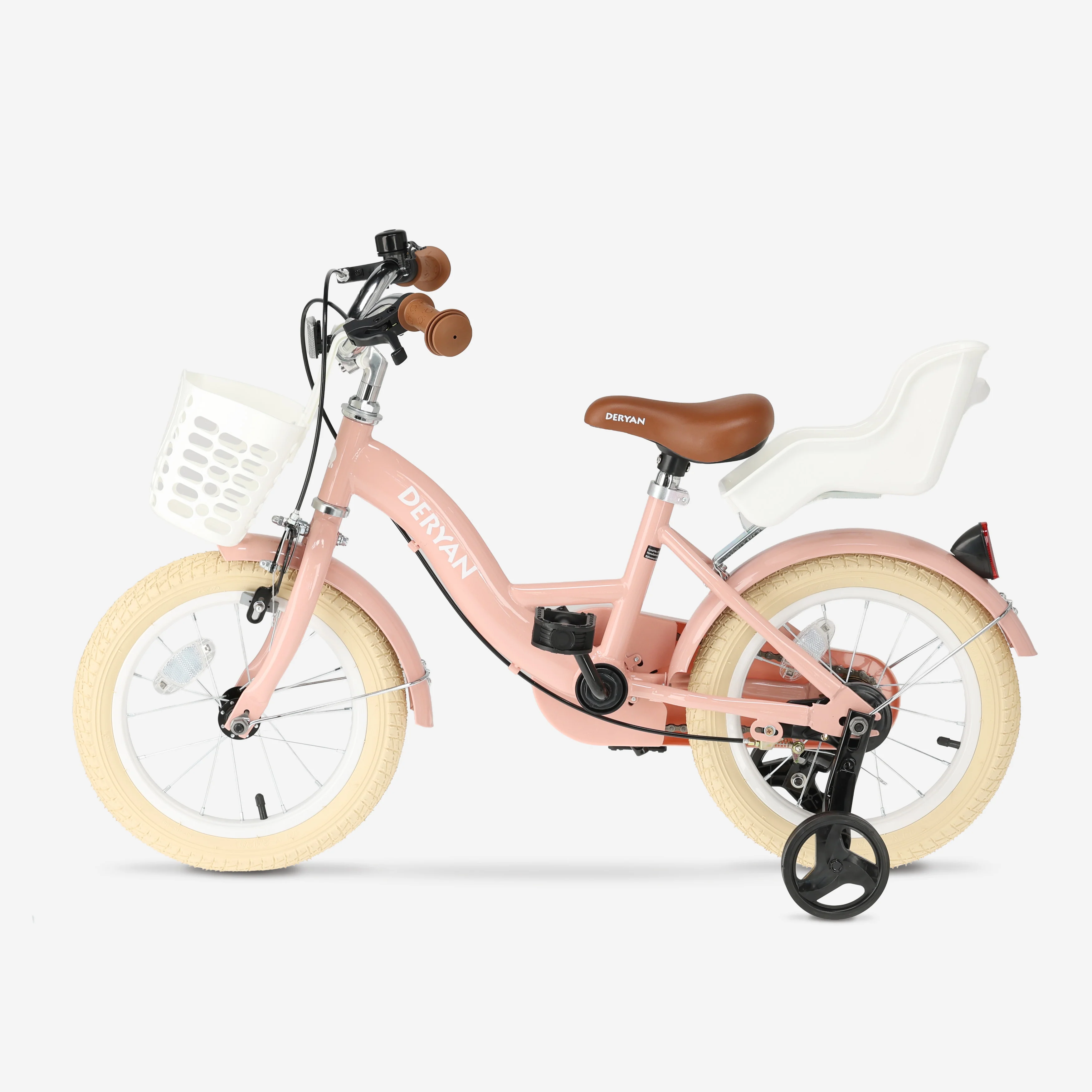 Zoey Girls' Bicycle, 14-inch Children's Bike with Basket - Pink - Image 4